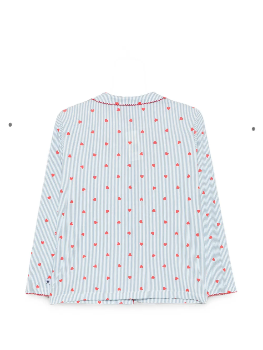 Petit Bateau Pyjama met hartprint Blauw