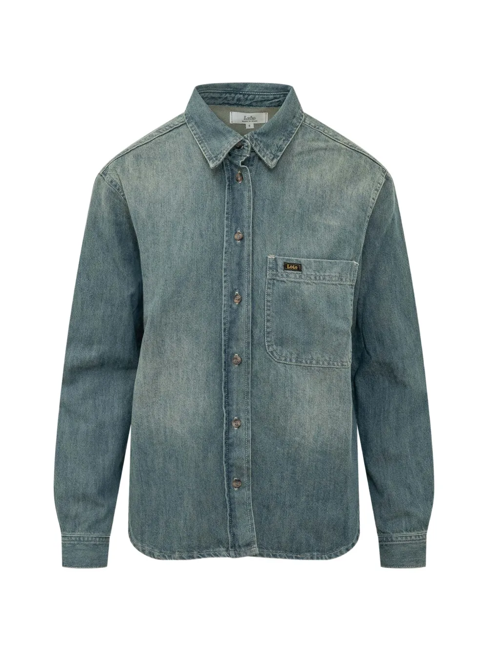 Iois Camicia denim con effetto sfumato - Blu