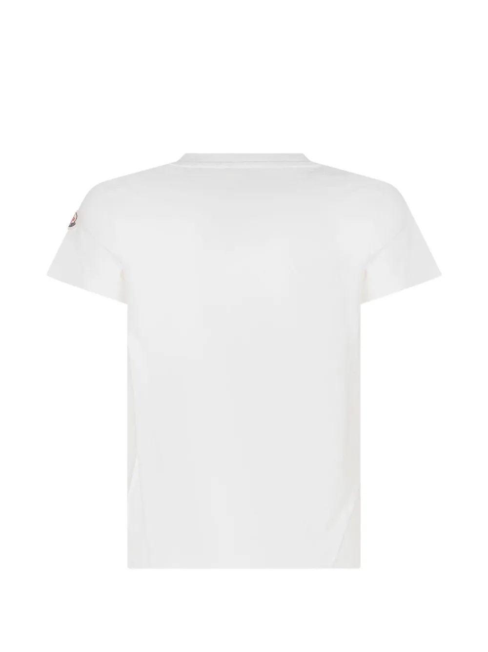 Moncler Enfant T-shirt met logoprint Wit
