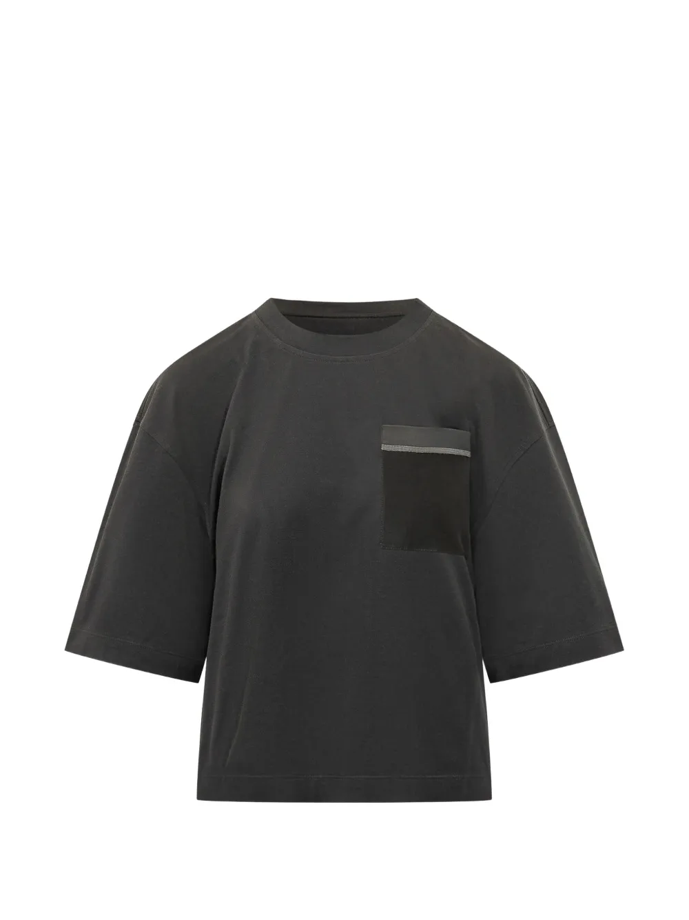 Brunello Cucinelli embellished pocket T-shirt - Nero