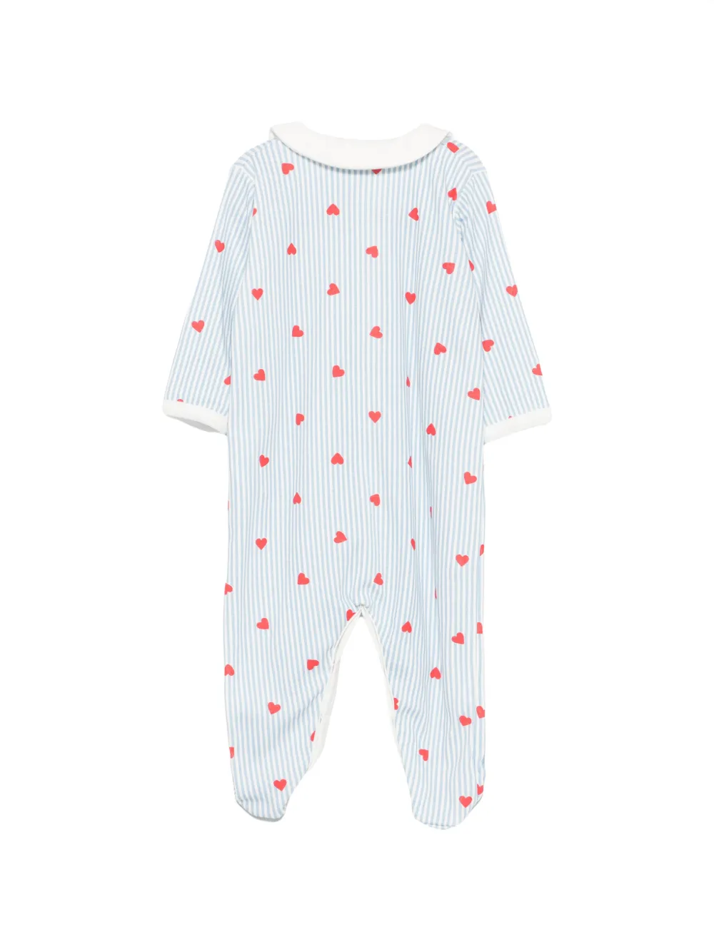 Petit Bateau Gestreepte pyjama Blauw