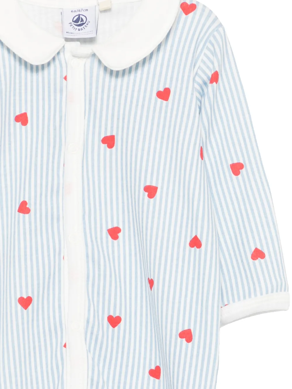 Petit Bateau Gestreepte pyjama Blauw