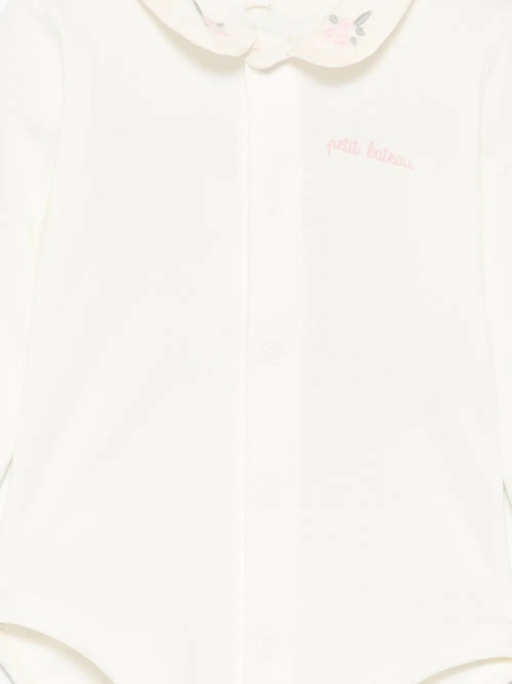 Petit Bateau Romper met borduurwerk Beige