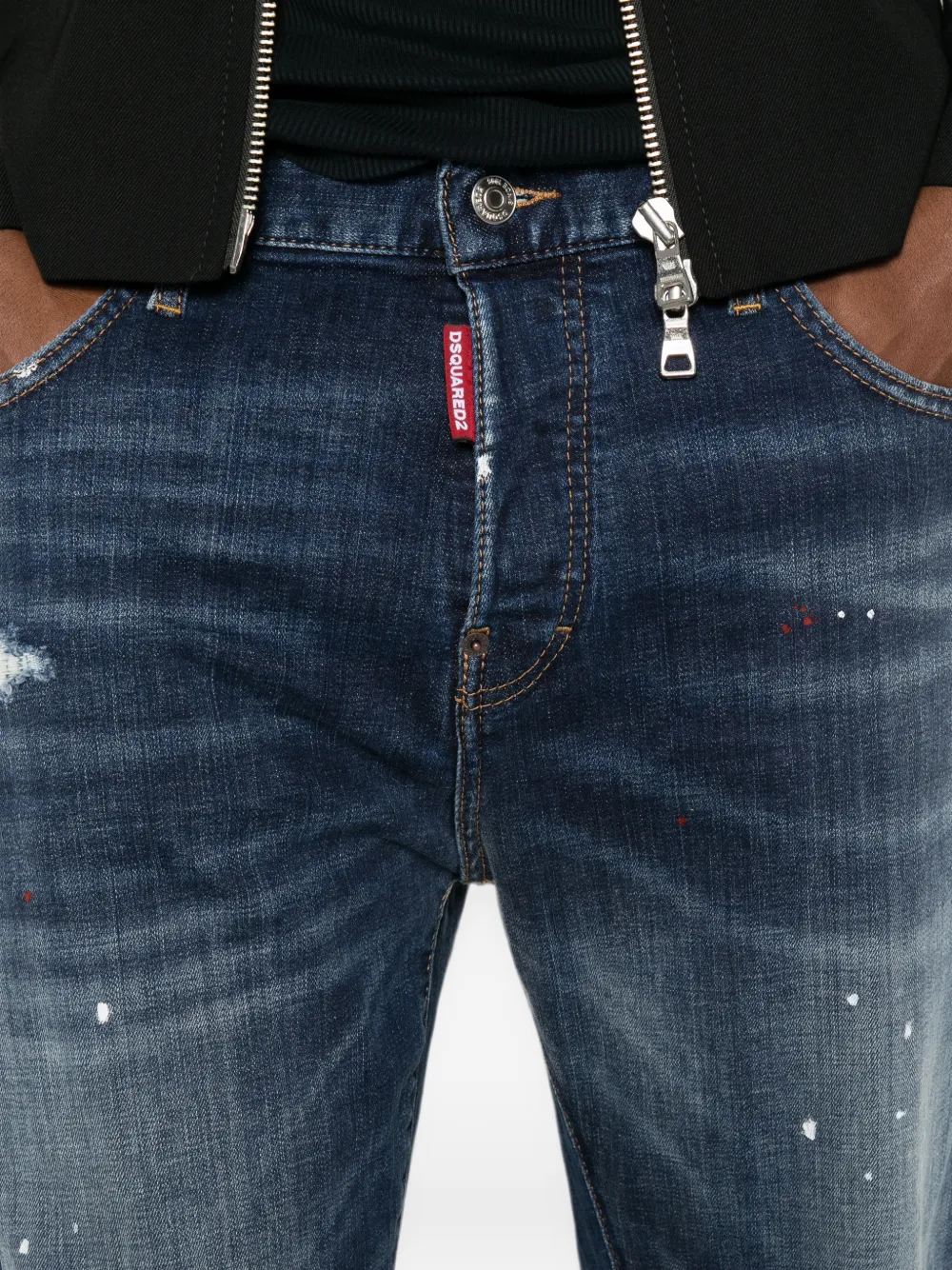 DSQUARED2 Jeans met verfspetters Blauw