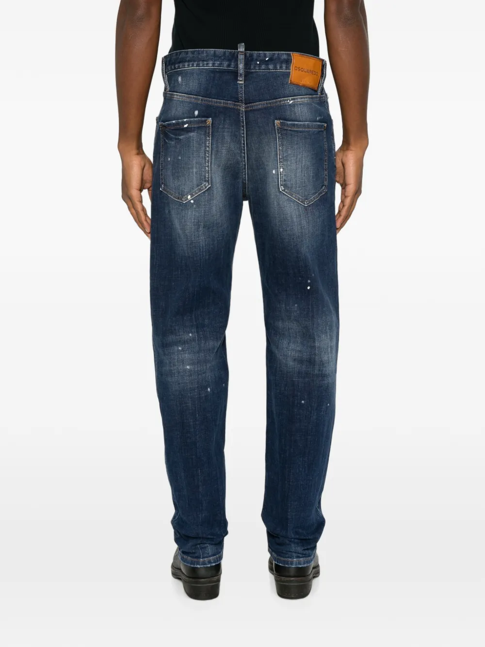 DSQUARED2 Jeans met verfspetters Blauw