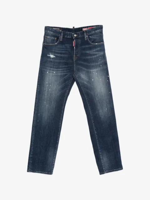 DSQUARED2 paint-splatter distressed jeans