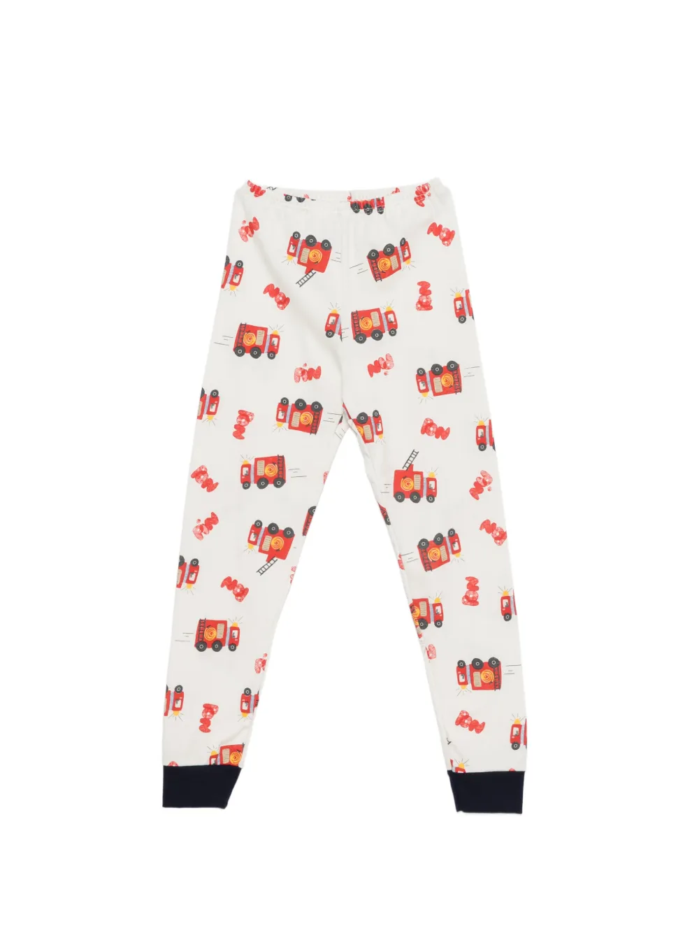 Petit Bateau Pyjama met truck-print Wit
