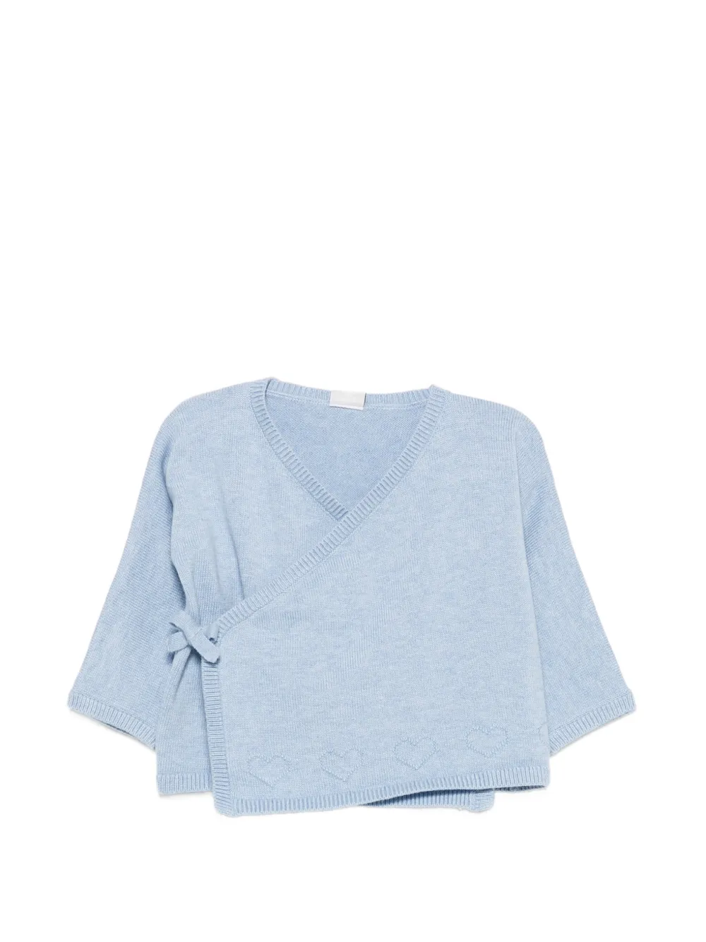 Petit Bateau heart-motif cardigan - Blu