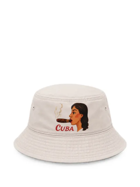 Melt graphic-print bucket hat