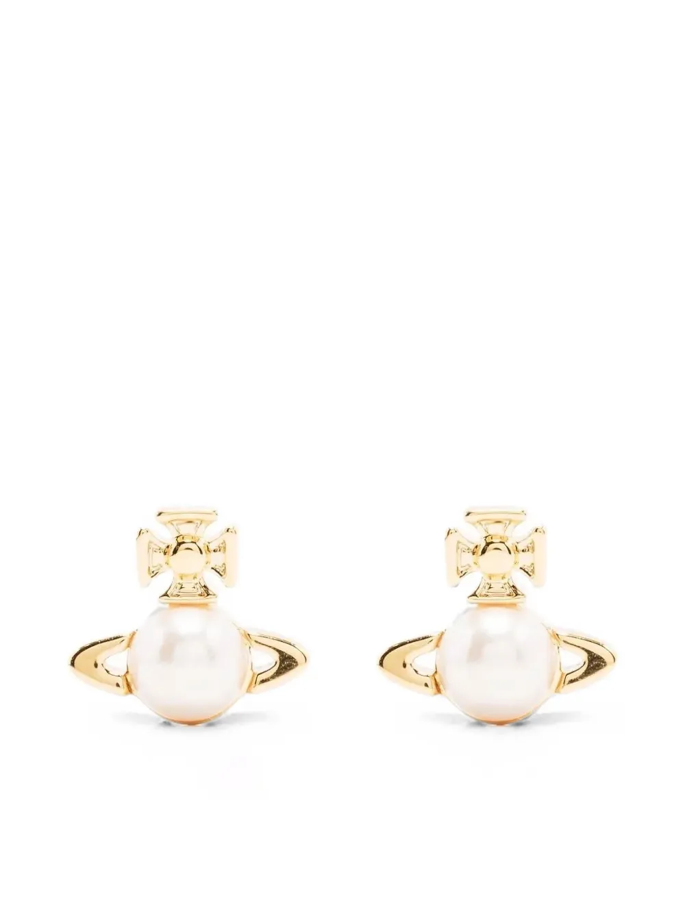 Vivienne Westwood Orecchini Orb con perle - Oro