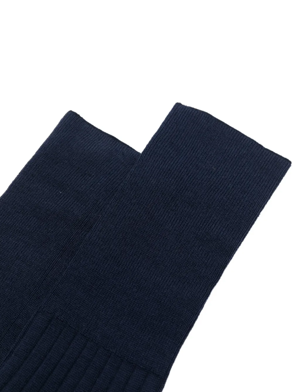 Brunello Cucinelli ribbed-knit socks Blauw