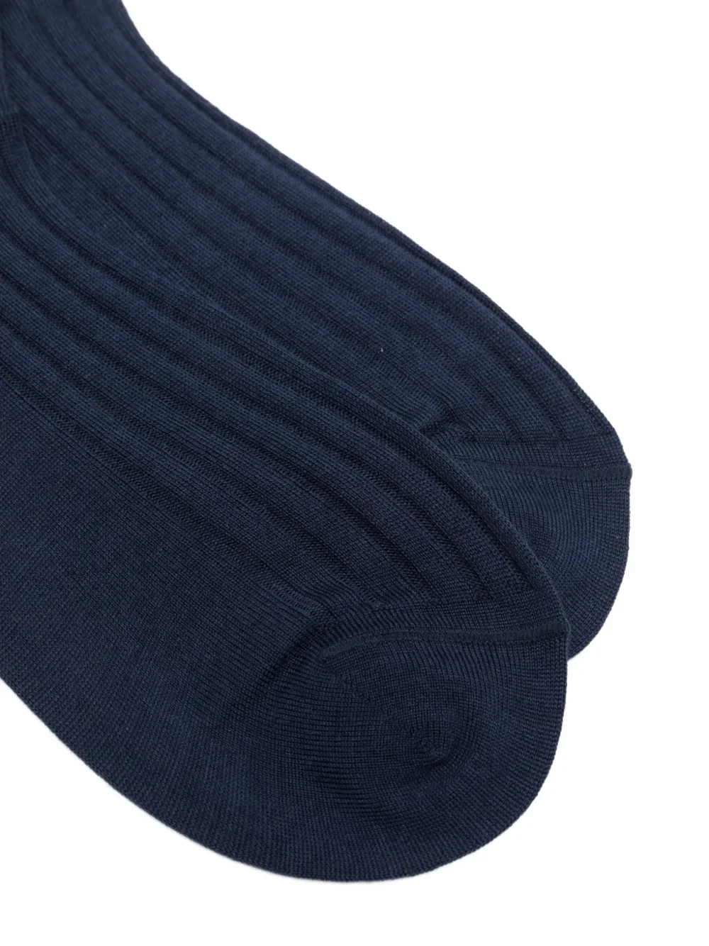 Brunello Cucinelli ribbed-knit socks Blauw