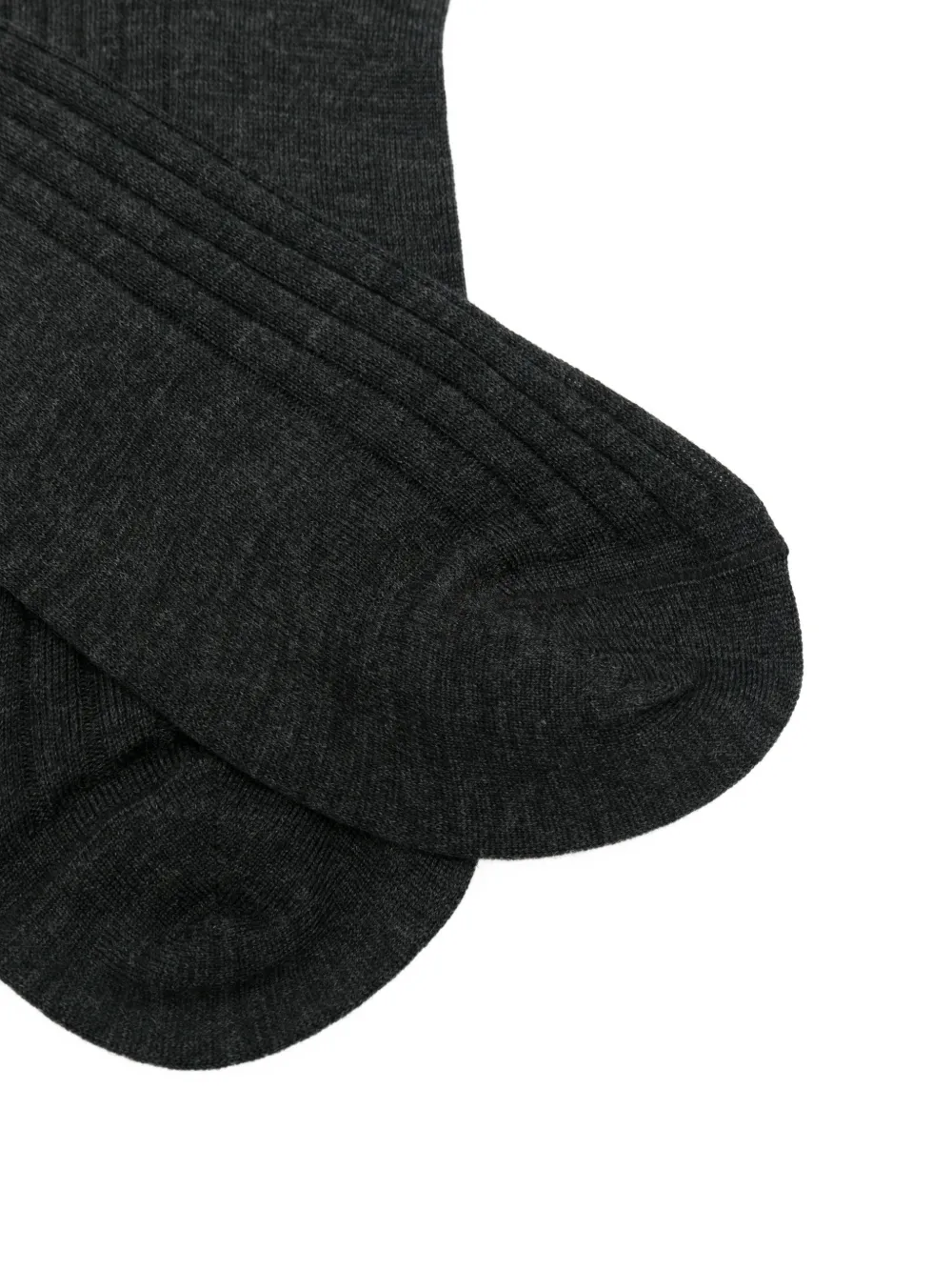 Brunello Cucinelli ribbed-knit socks Grijs