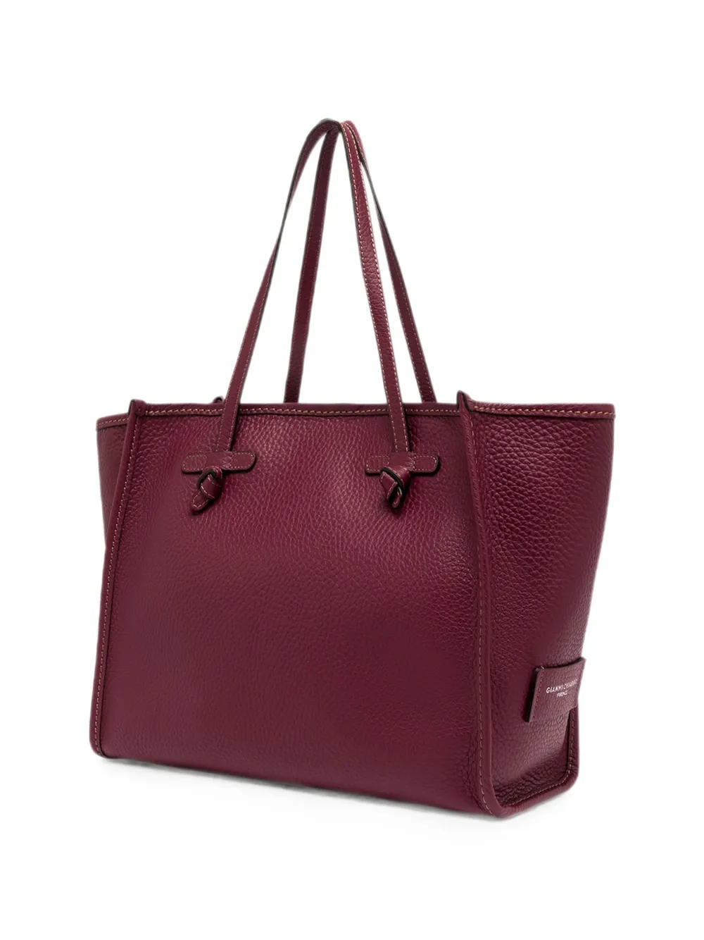 GIANNI CHIARINI Marcella shopper van bewerkt leer Rood