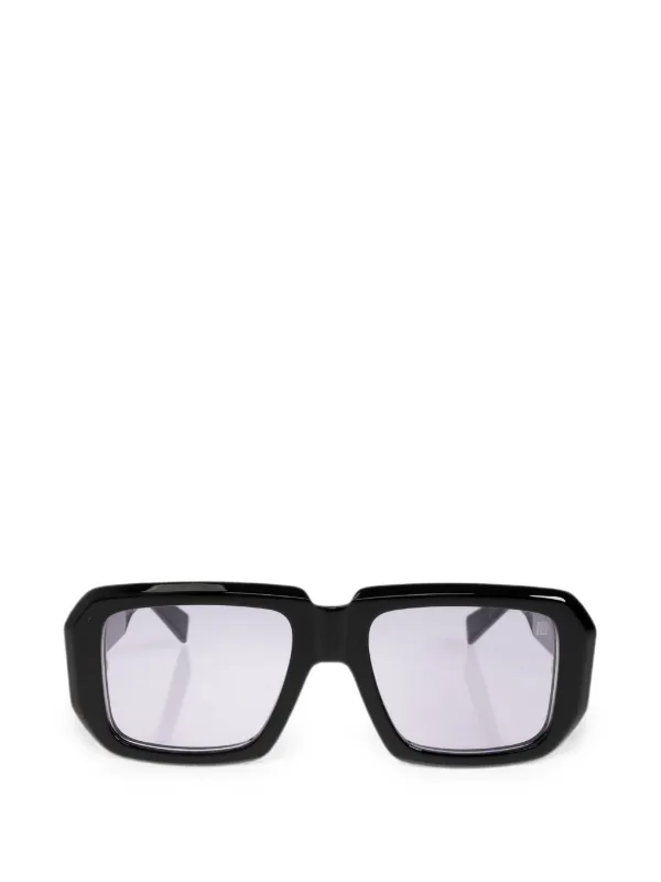 Balmain Anthem II Rectangle-frame Sunglasses in Black