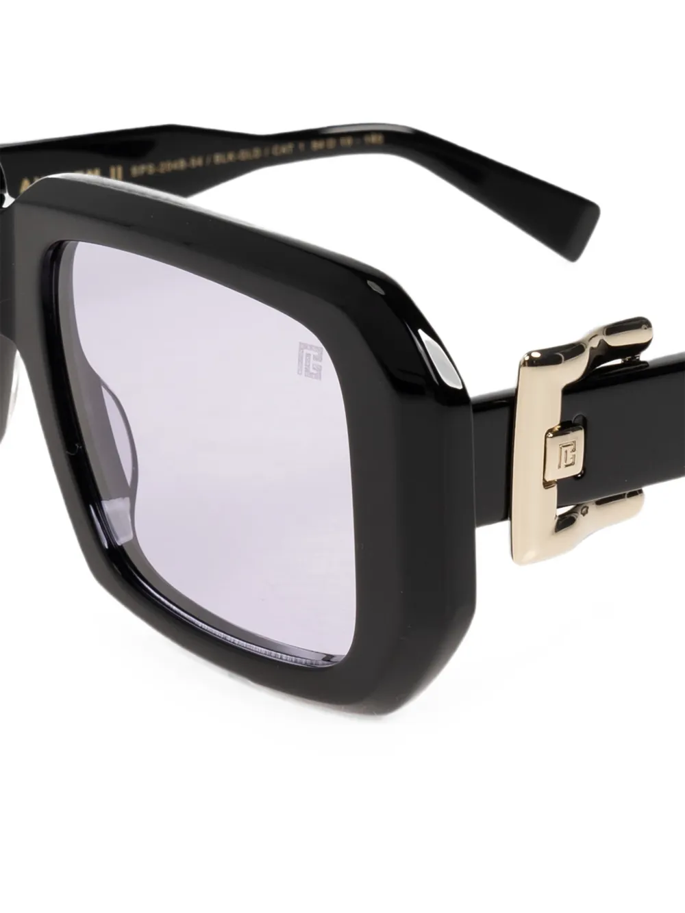 Balmain Eyewear Anthem II zonnebril met rechthoekig montuur Zwart