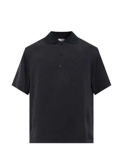 Casablanca polo à logo en jacquard