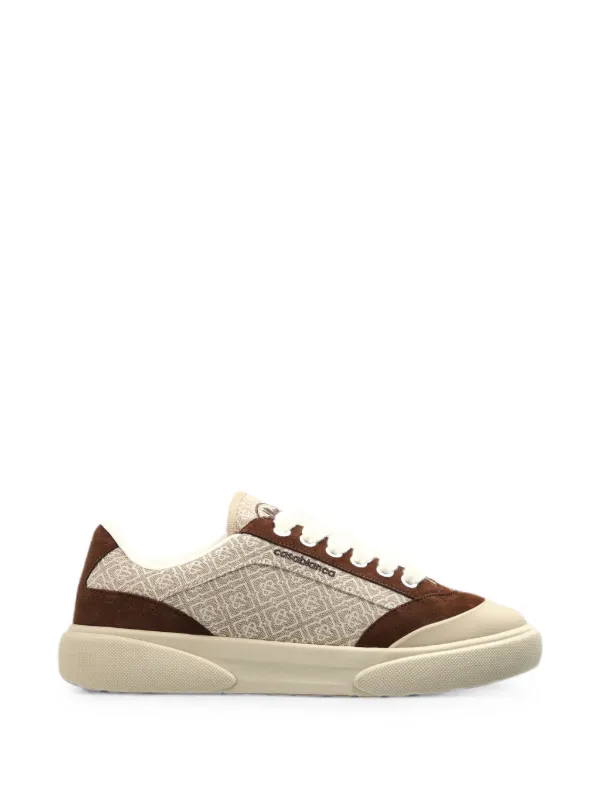 Casablanca Del Mar Monogram-print Sneakers in Neutrals