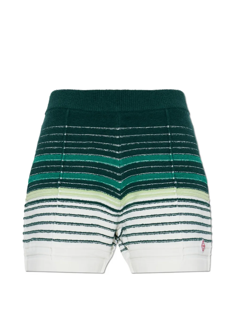 Casablanca striped bouclé shorts - Green
