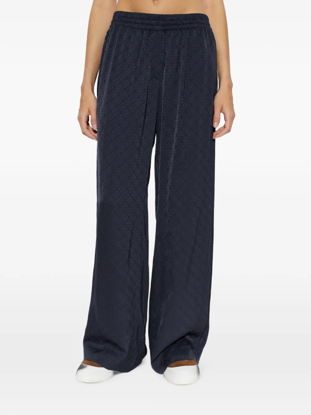 Casablanca Broek met wijde pijpen Blauw