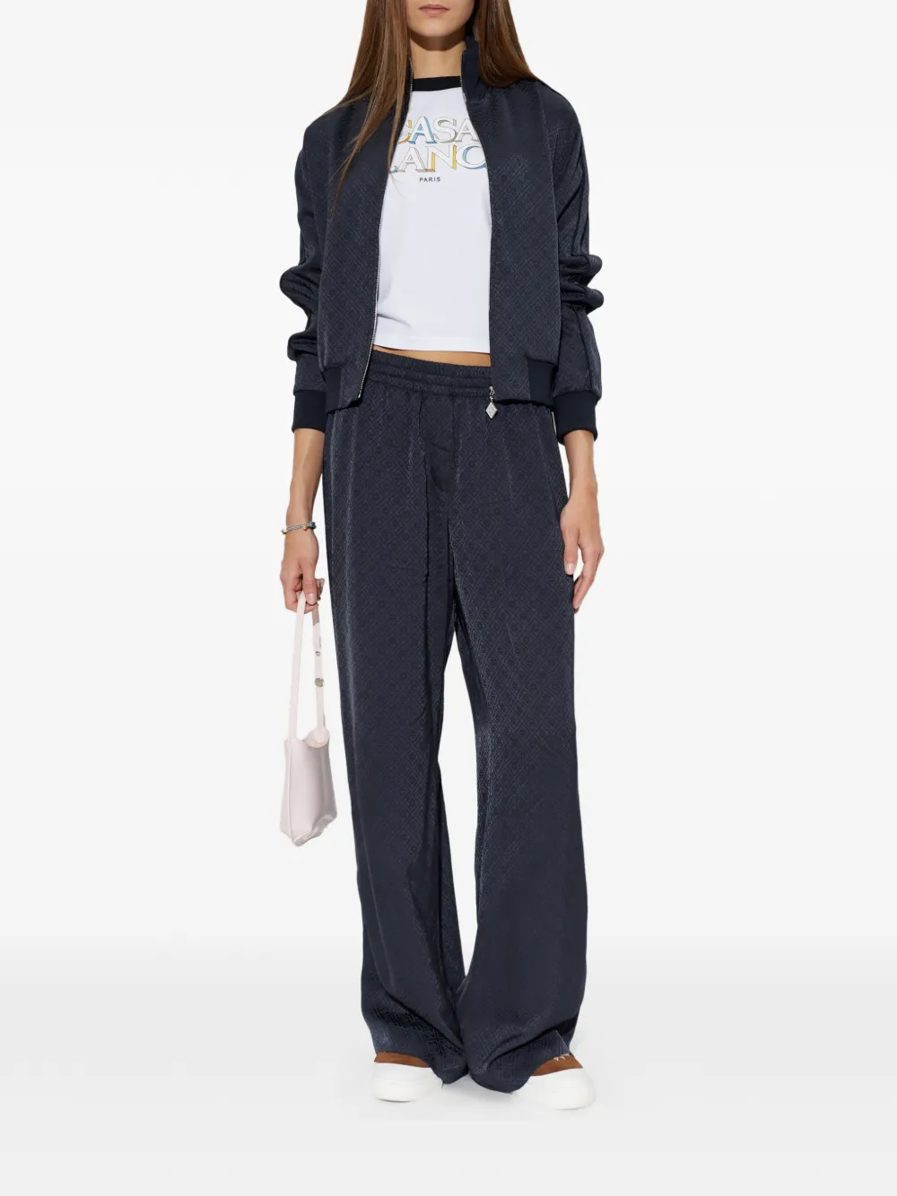 Casablanca Monogram Trousers in Blue, view 2