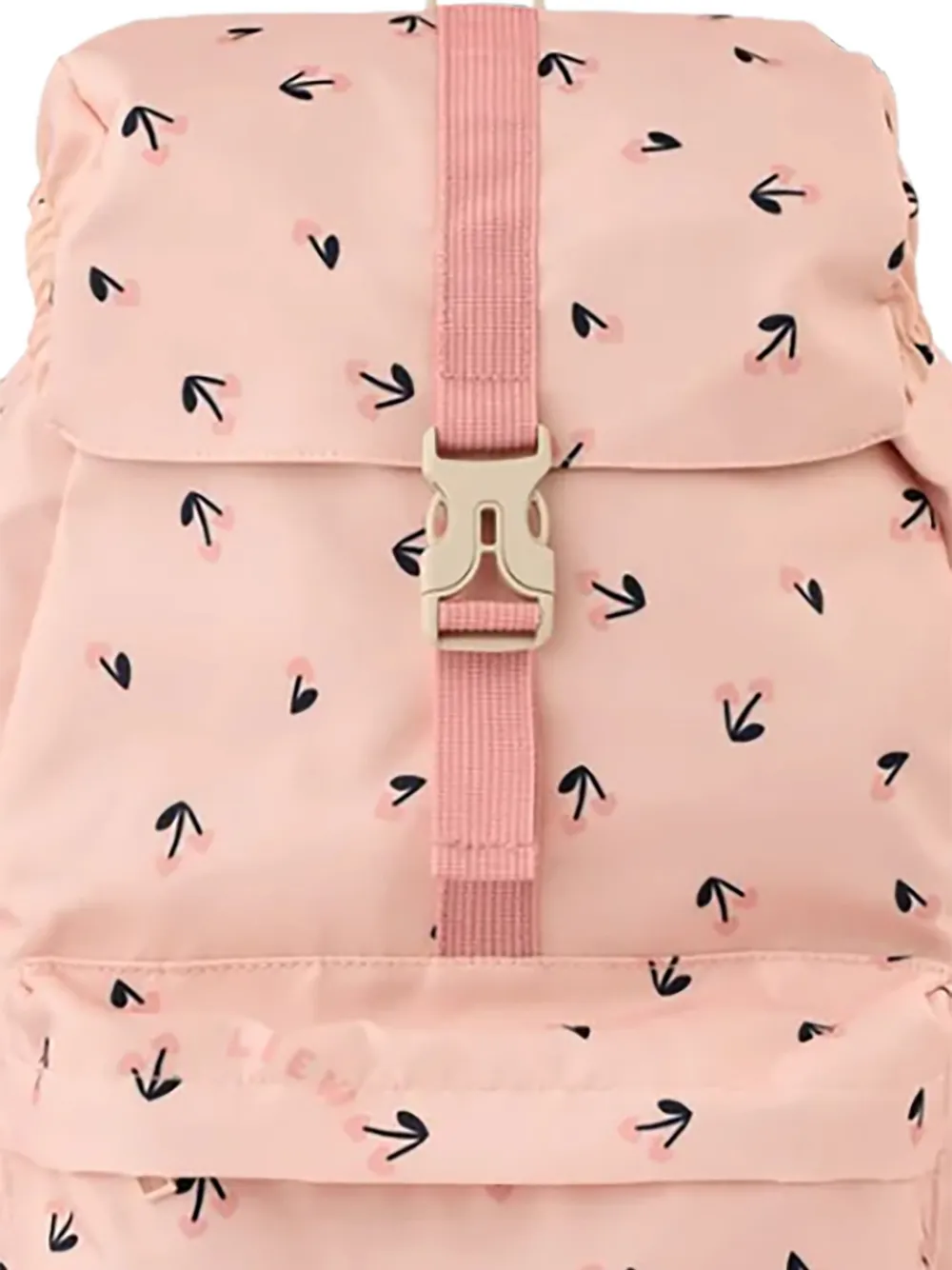 Liewood Johnny rugzak met gespsluiting en kersenprint Roze