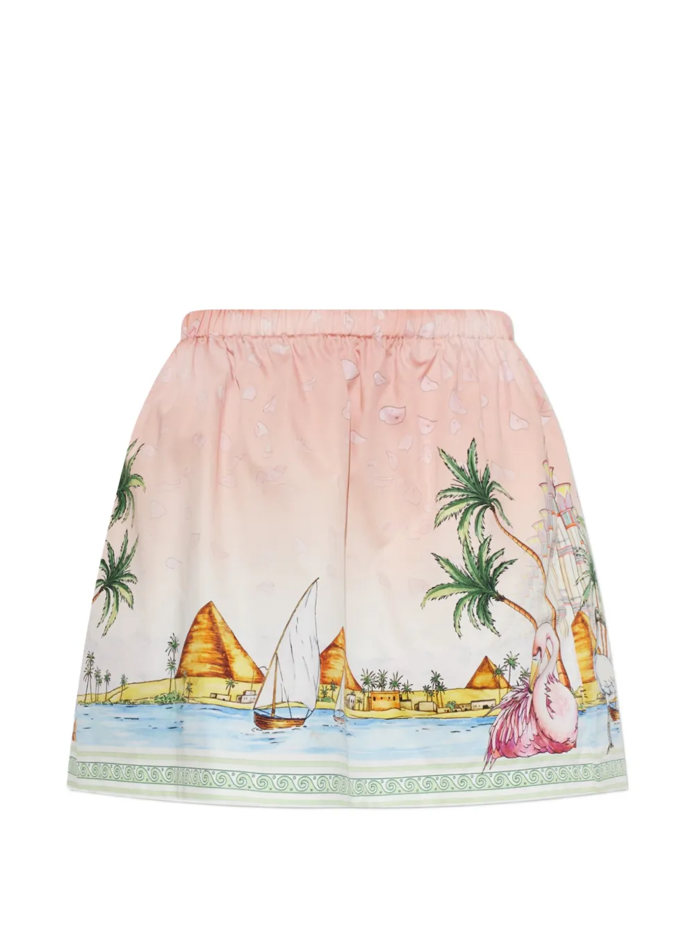 Casablanca Pink Ethereal mini-rok met grafische print Roze