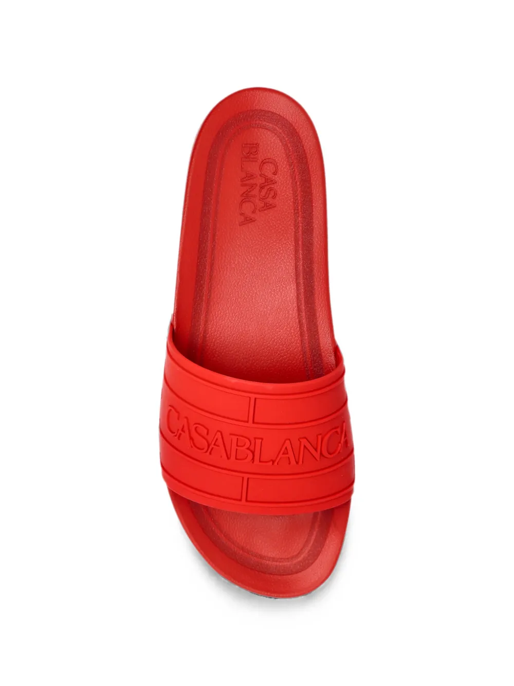 Casablanca logo-embossed slides Rood