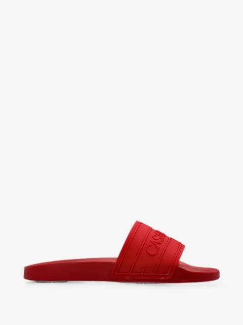 Casablanca logo-embossed slides