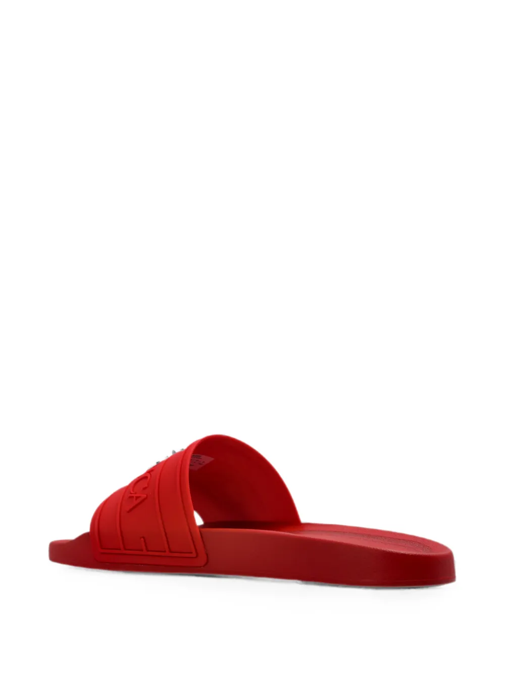 Casablanca logo-embossed slides Rood