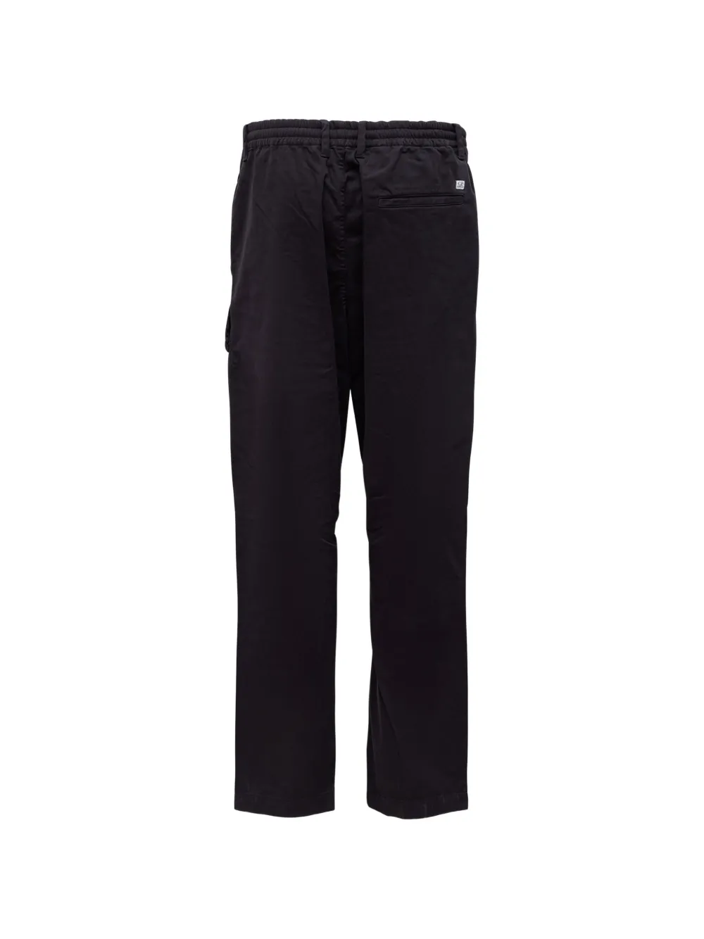 C.P. Company stretch sateen no side seams lens cargo pants Zwart