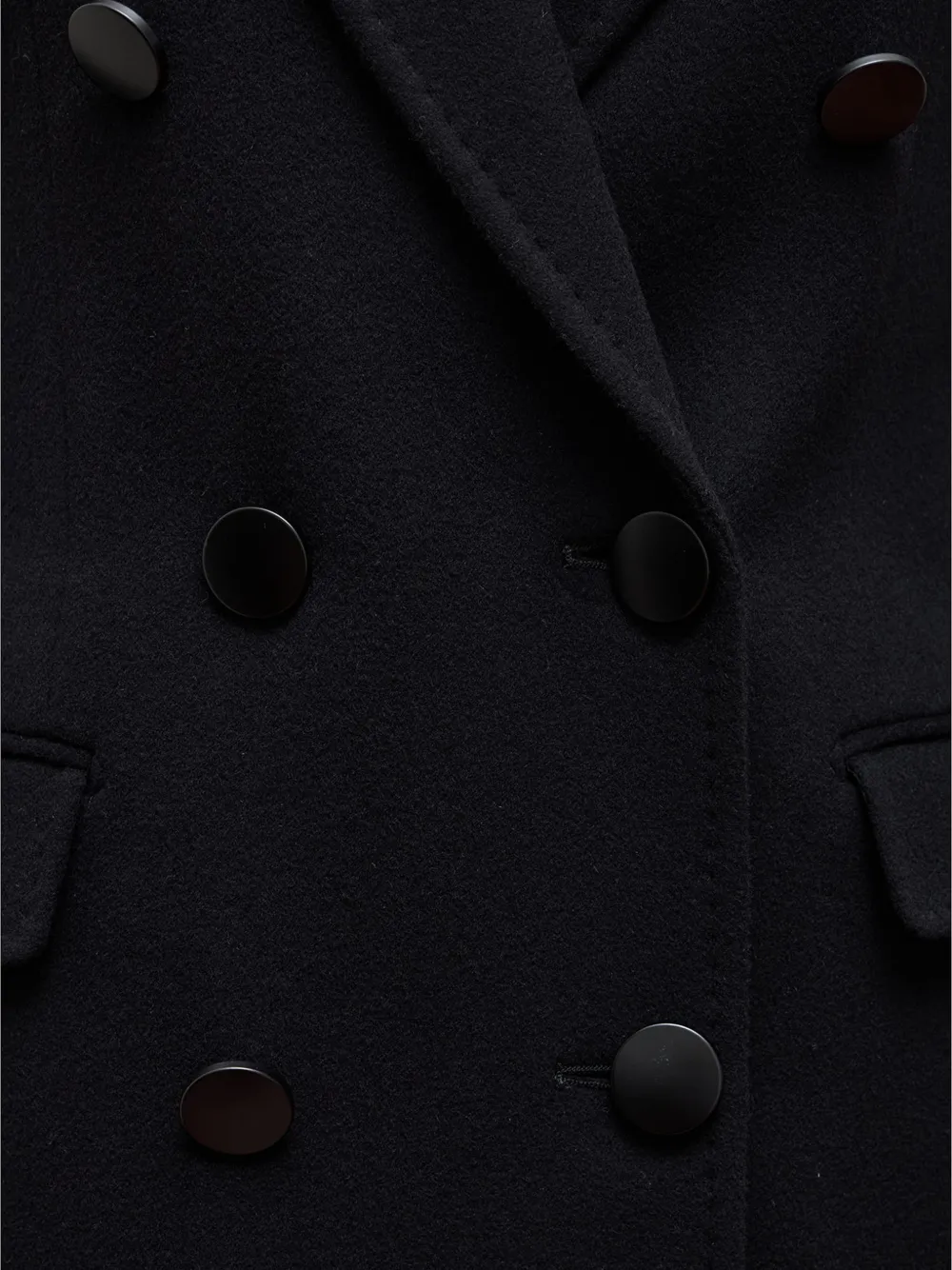 Tagliatore double-breasted peak-lapels coat Zwart