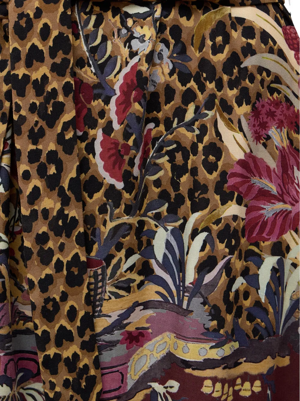 ETRO Mini-jurk met luipaardprint Bruin