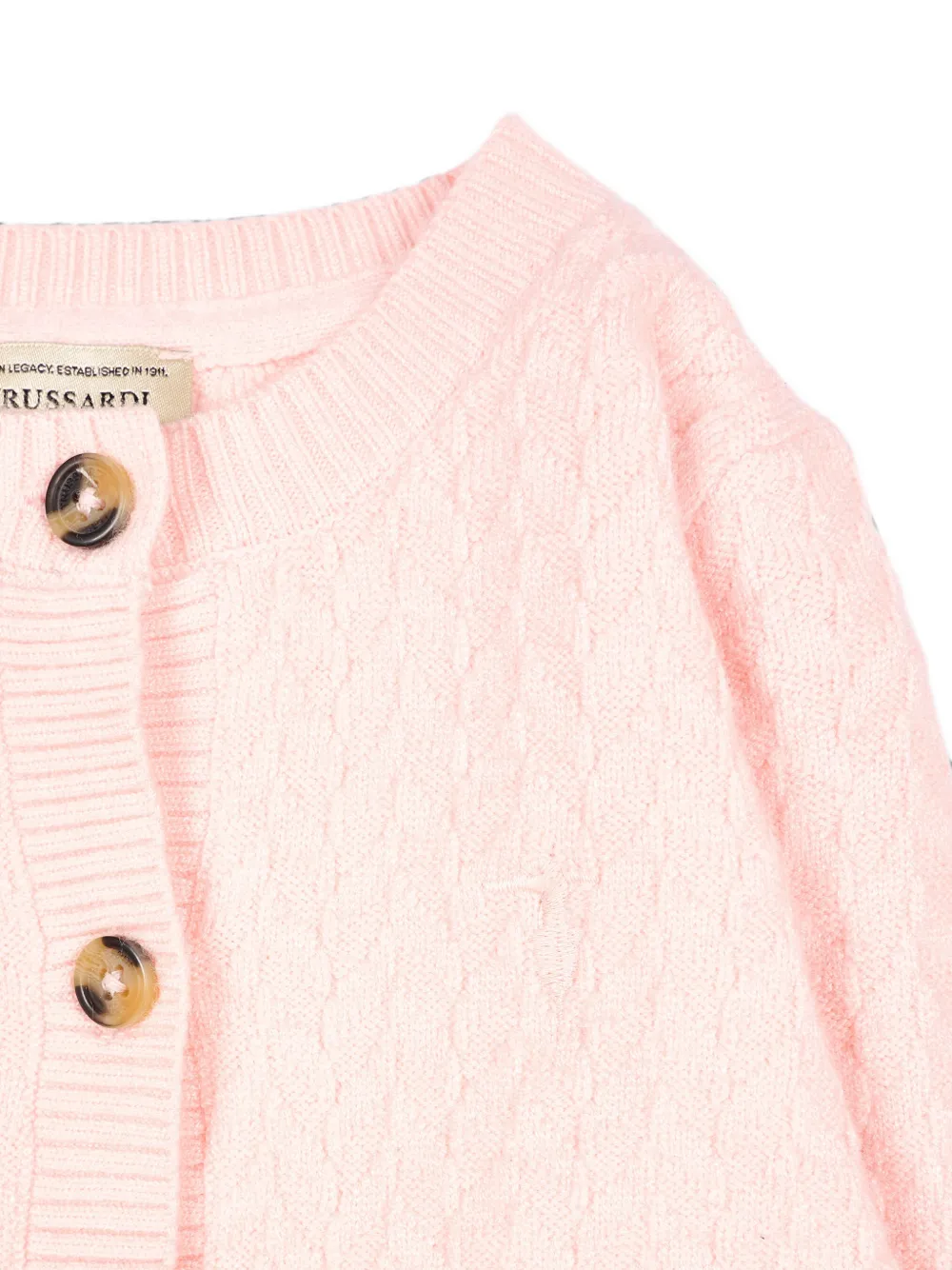 TRUSSARDI JUNIOR Kabelgebreid vest Roze