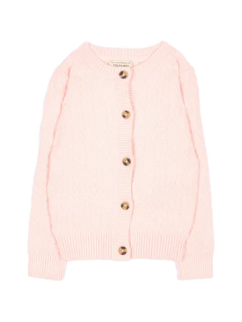 TRUSSARDI JUNIOR cable-knit button-up cardigan