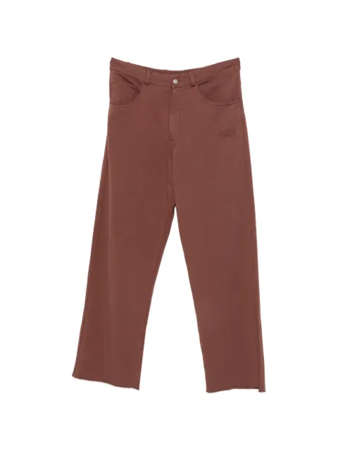 MM6 Maison Margiela logo-embroidered wide-leg trousers