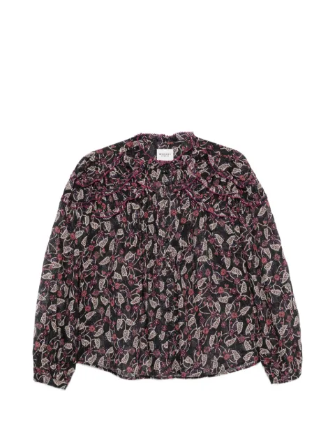 MARANT ÉTOILE Chrsita floral-print ruffled blouse