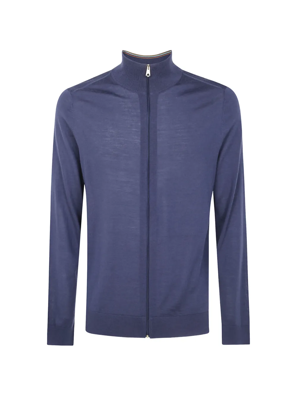 Paul Smith zip-up merino sweater - Blu