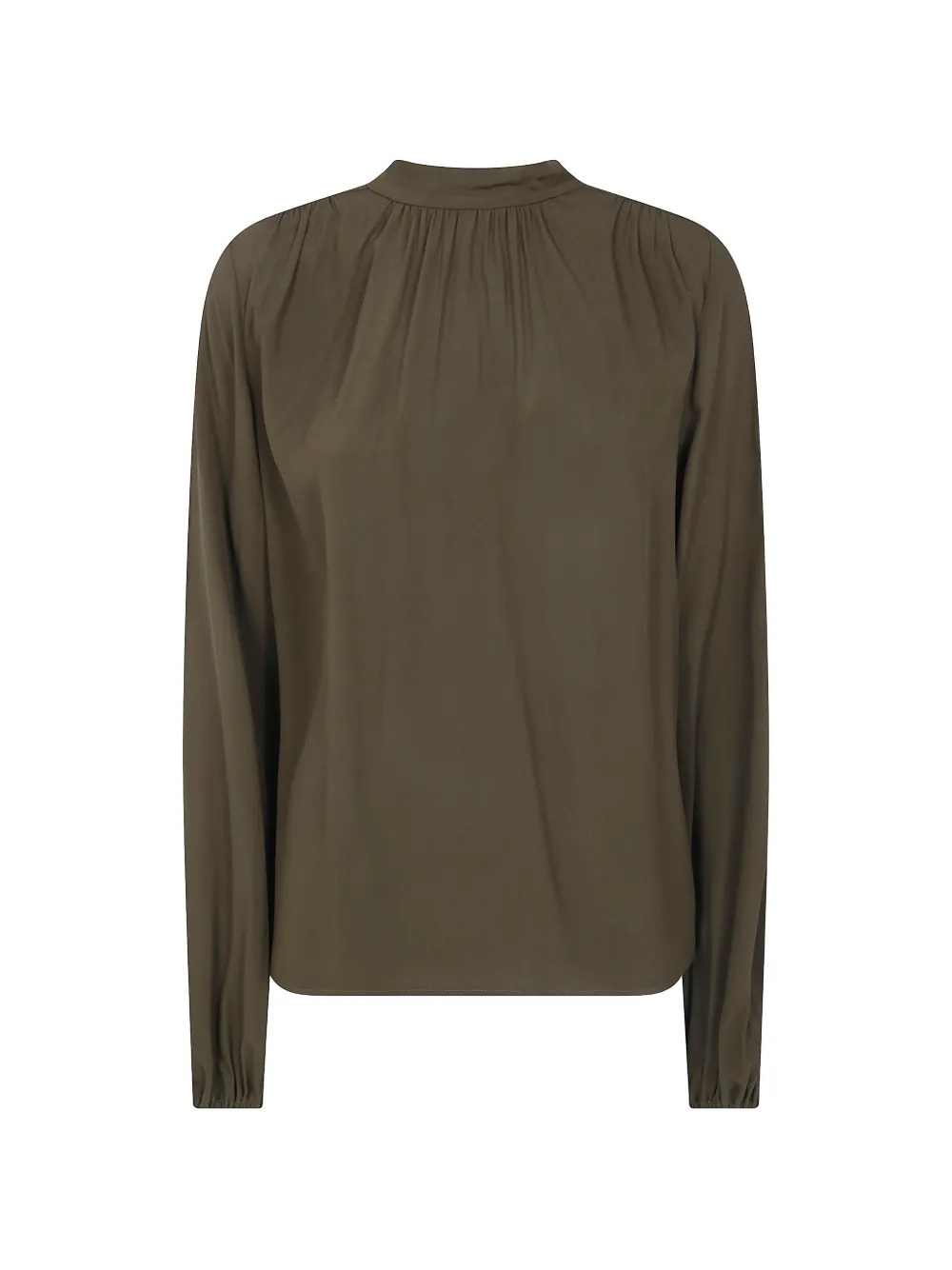 Nº21 bow-detail pleated blouse - Verde