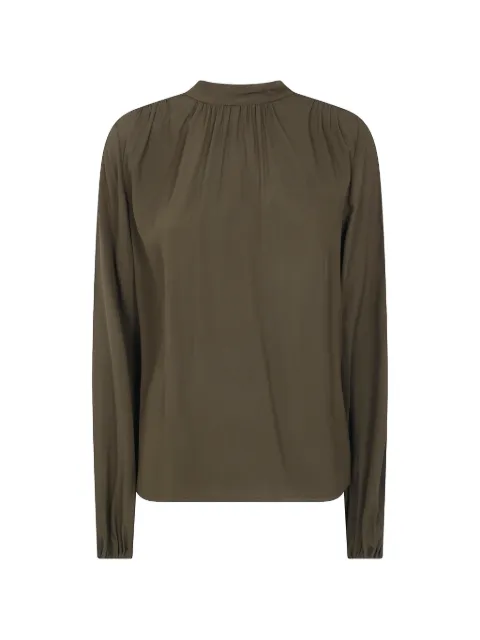 Nº21 bow-detail pleated blouse