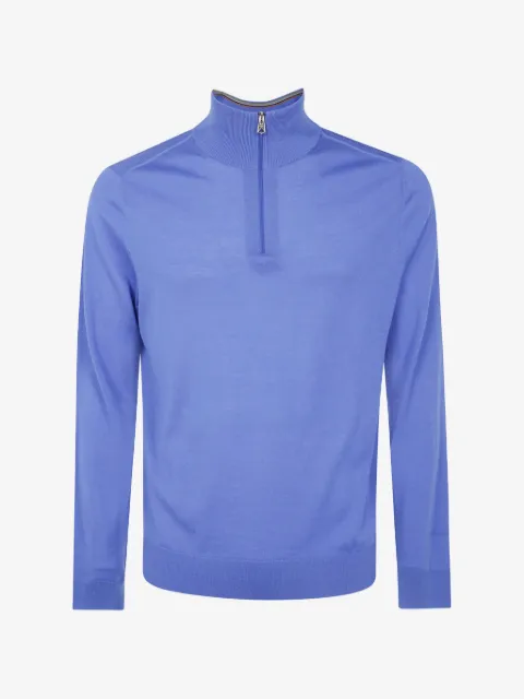 Paul Smith pull en laine à col zippé