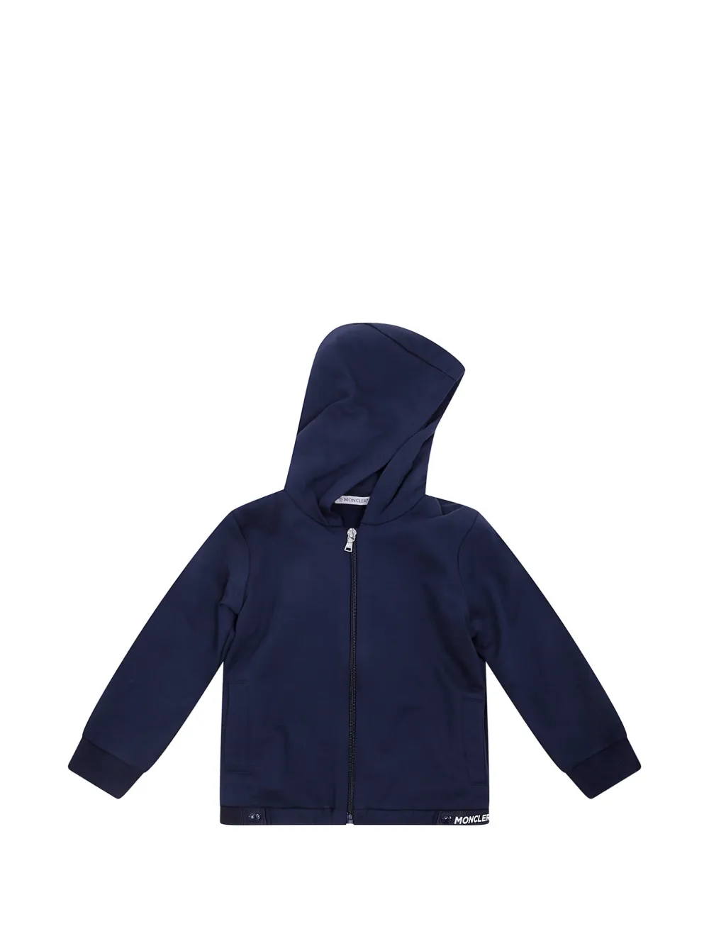 Moncler Enfant Hoodie met logopatch Blauw