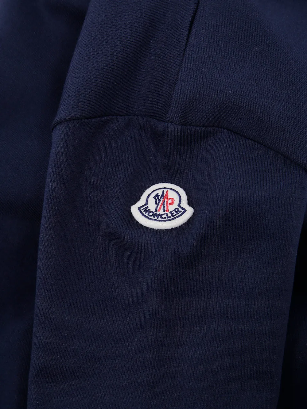 Moncler Enfant Hoodie met logopatch Blauw