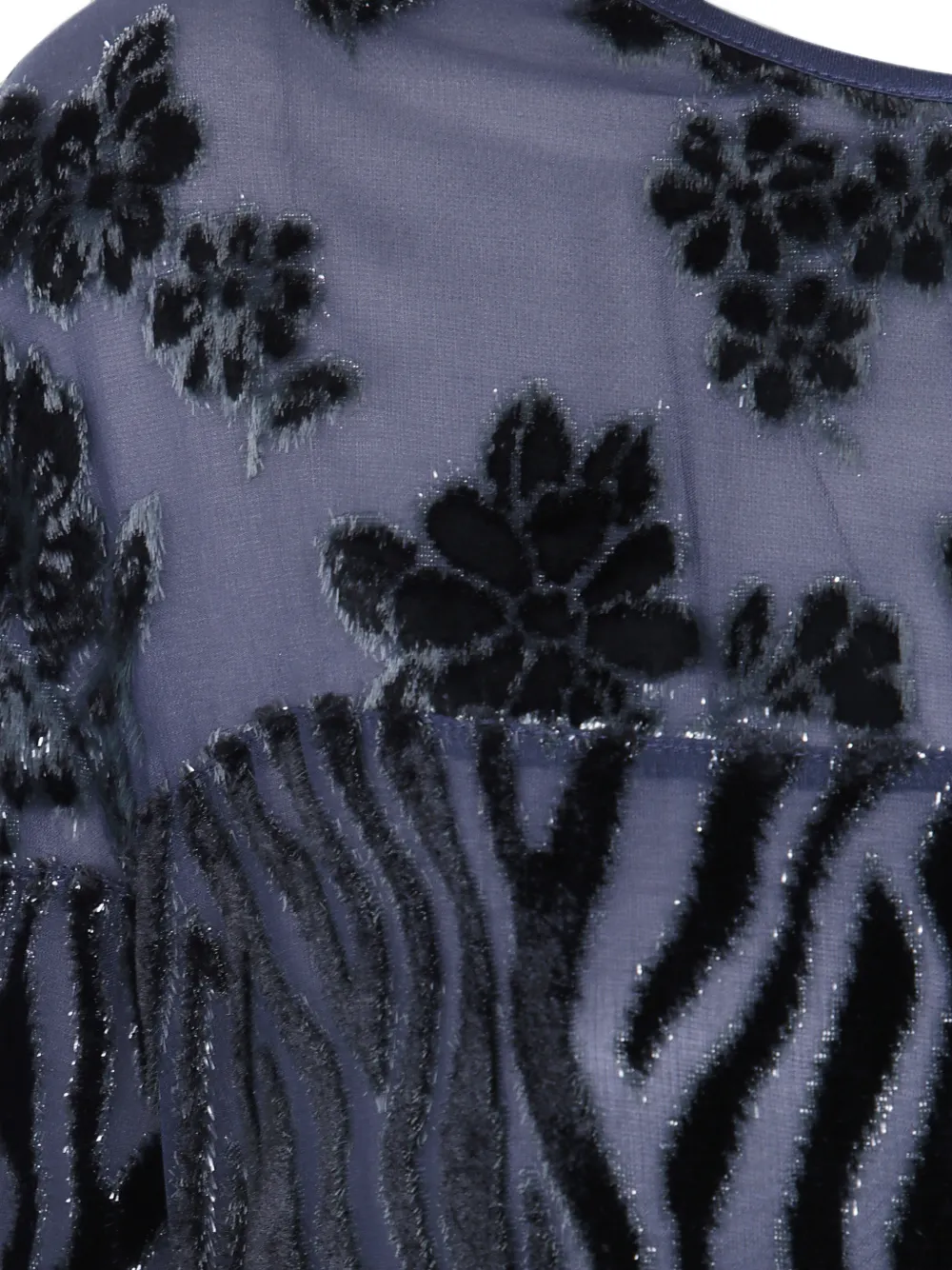 Pierre-Louis Mascia Devoré T-shirt met patchwork Grijs