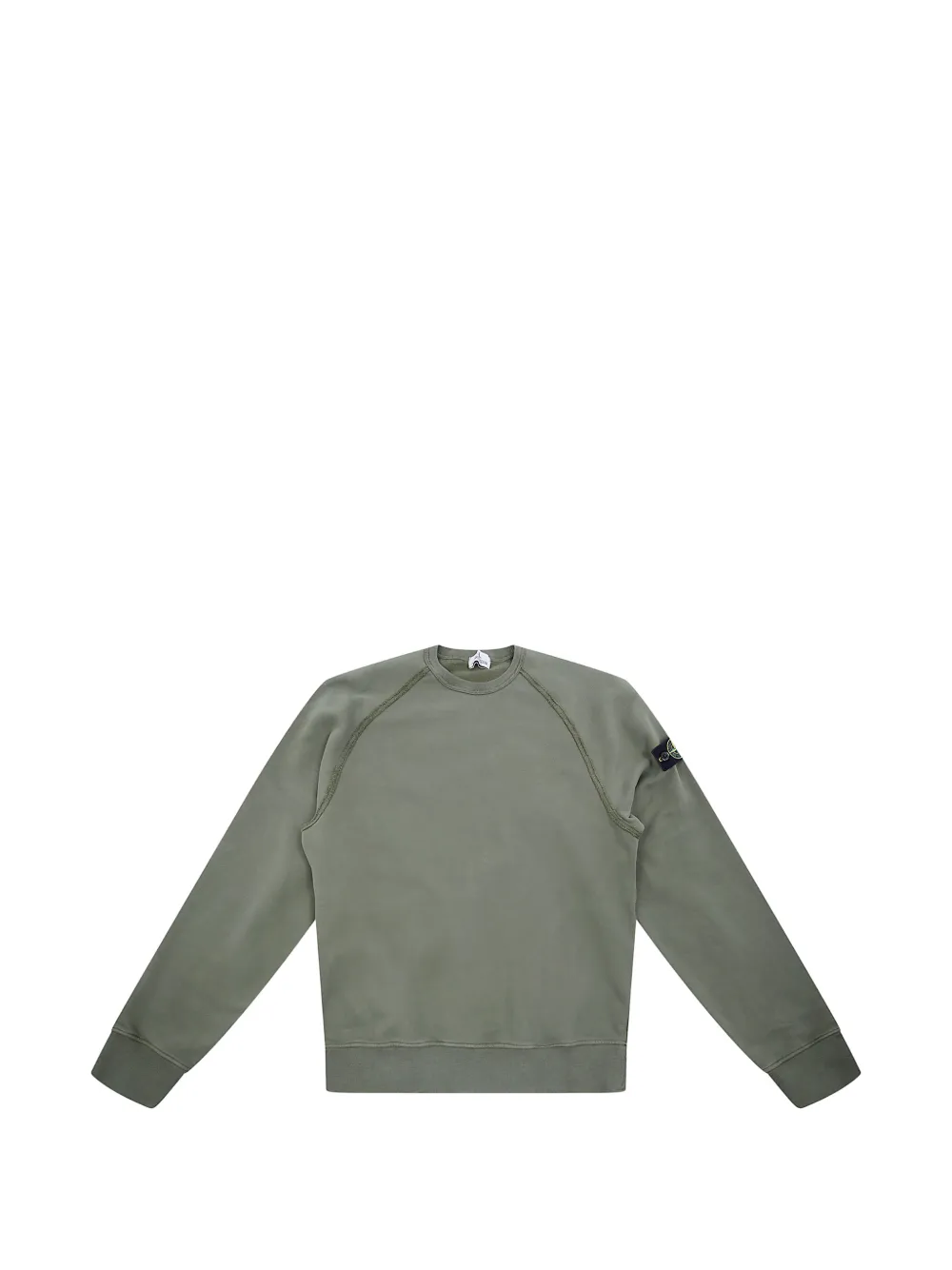 Stone Island Junior Compass patch raglan-sleeve sweater - Verde