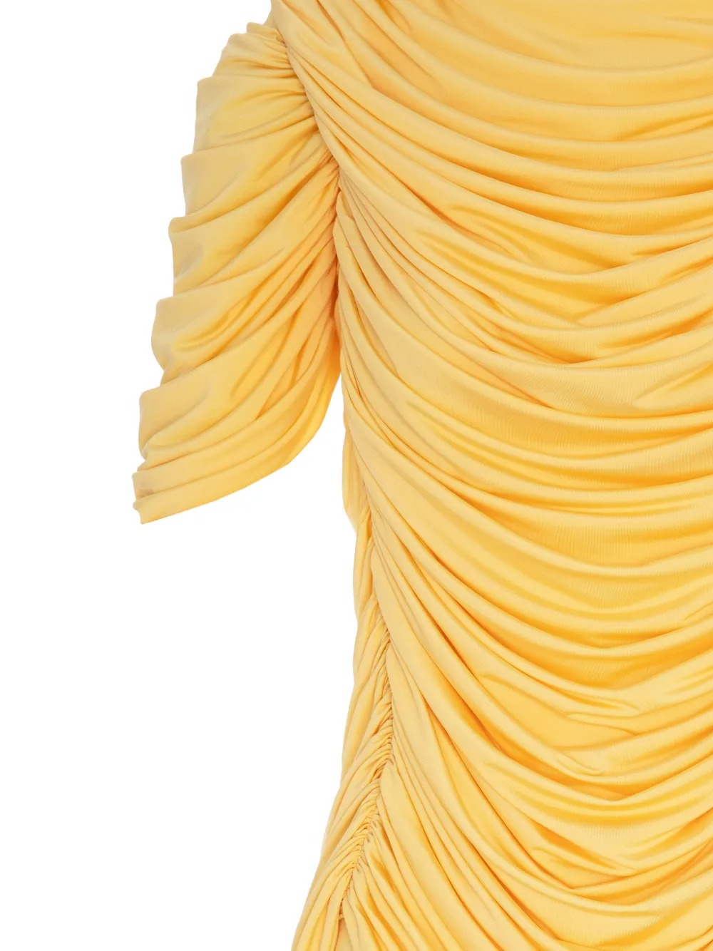 V:PM ATELIER Canary gedrapeerde maxi-dress met ruches Geel