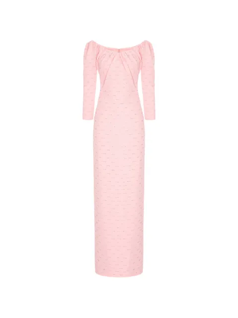 V:PM ATELIER Birgitte crystal-embellished ruched maxi dress
