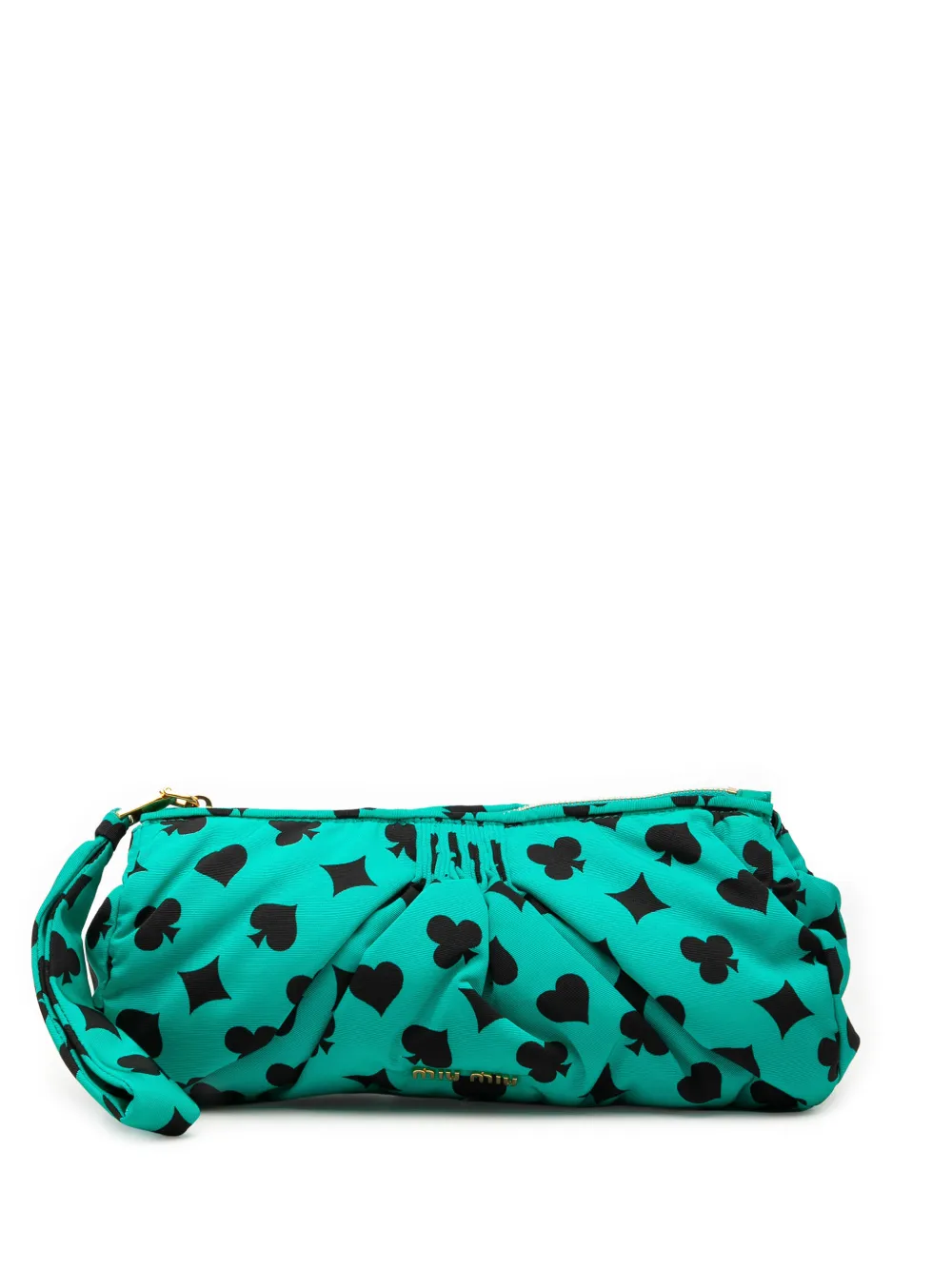 miu miu プリーツクラッチバッグ 楽天ポイント還元】Miu Miu Pre-Owned 2010-2026 プリーツ ナイロン