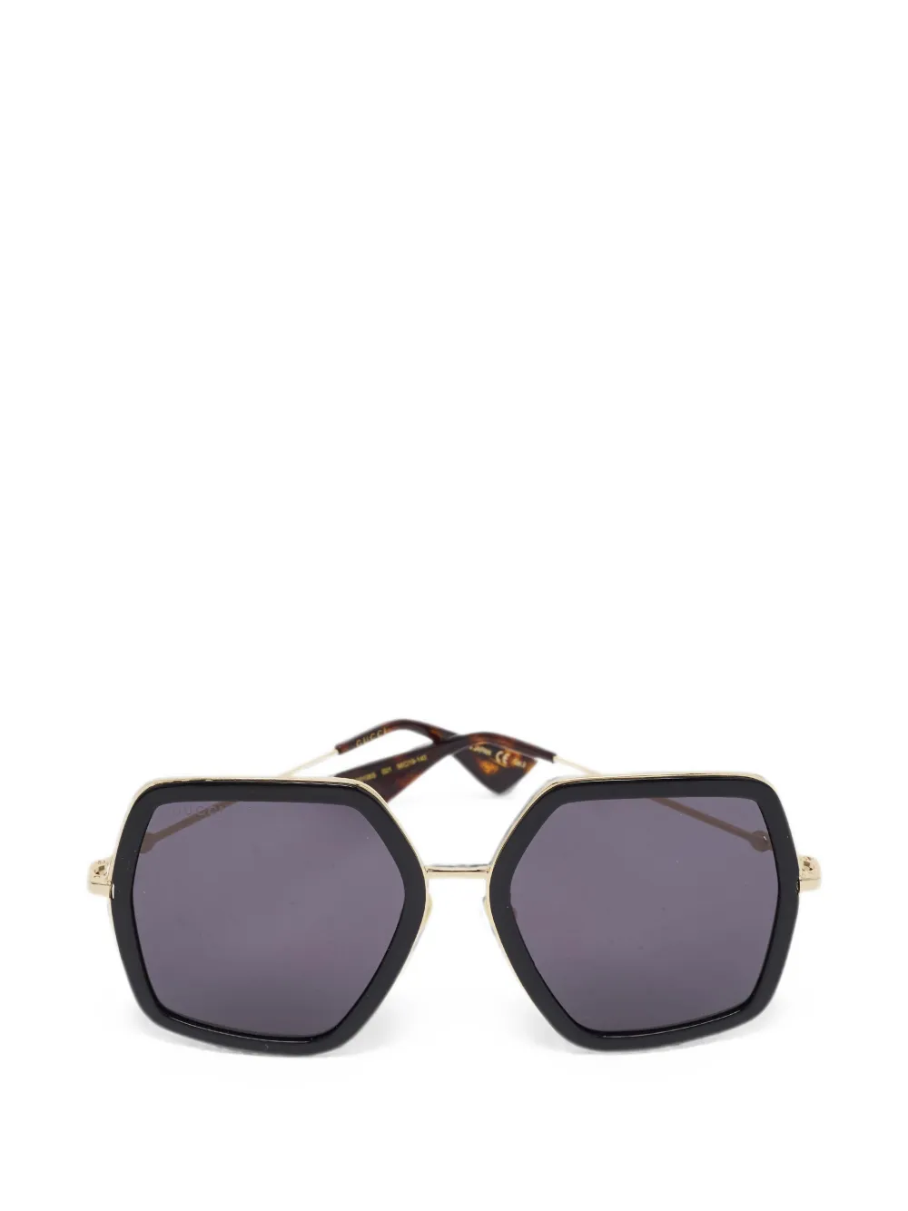 Gucci Pre-Owned oversized sunglasses - Nero
