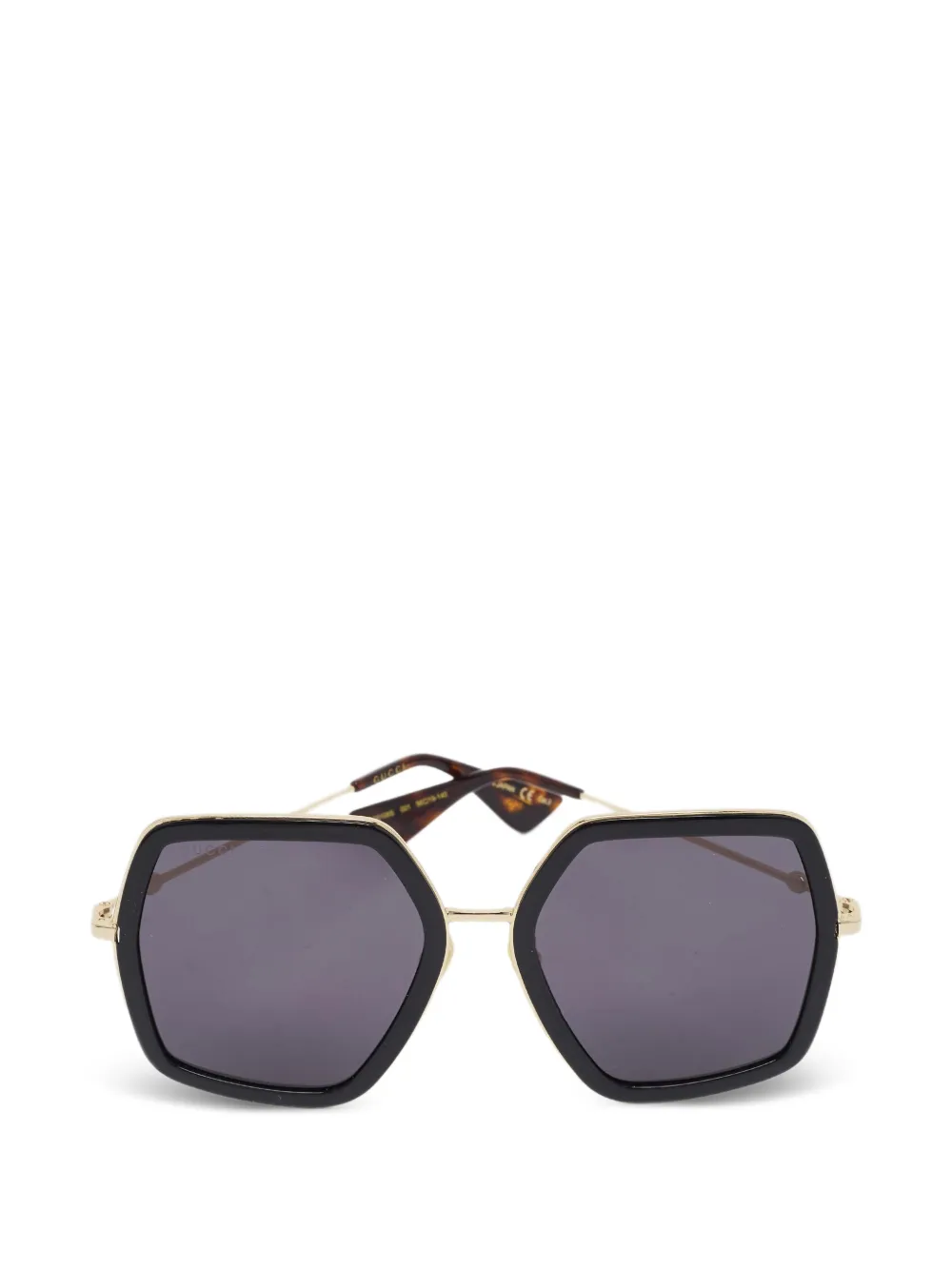 Gucci Pre-Owned oversized sunglasses - Nero